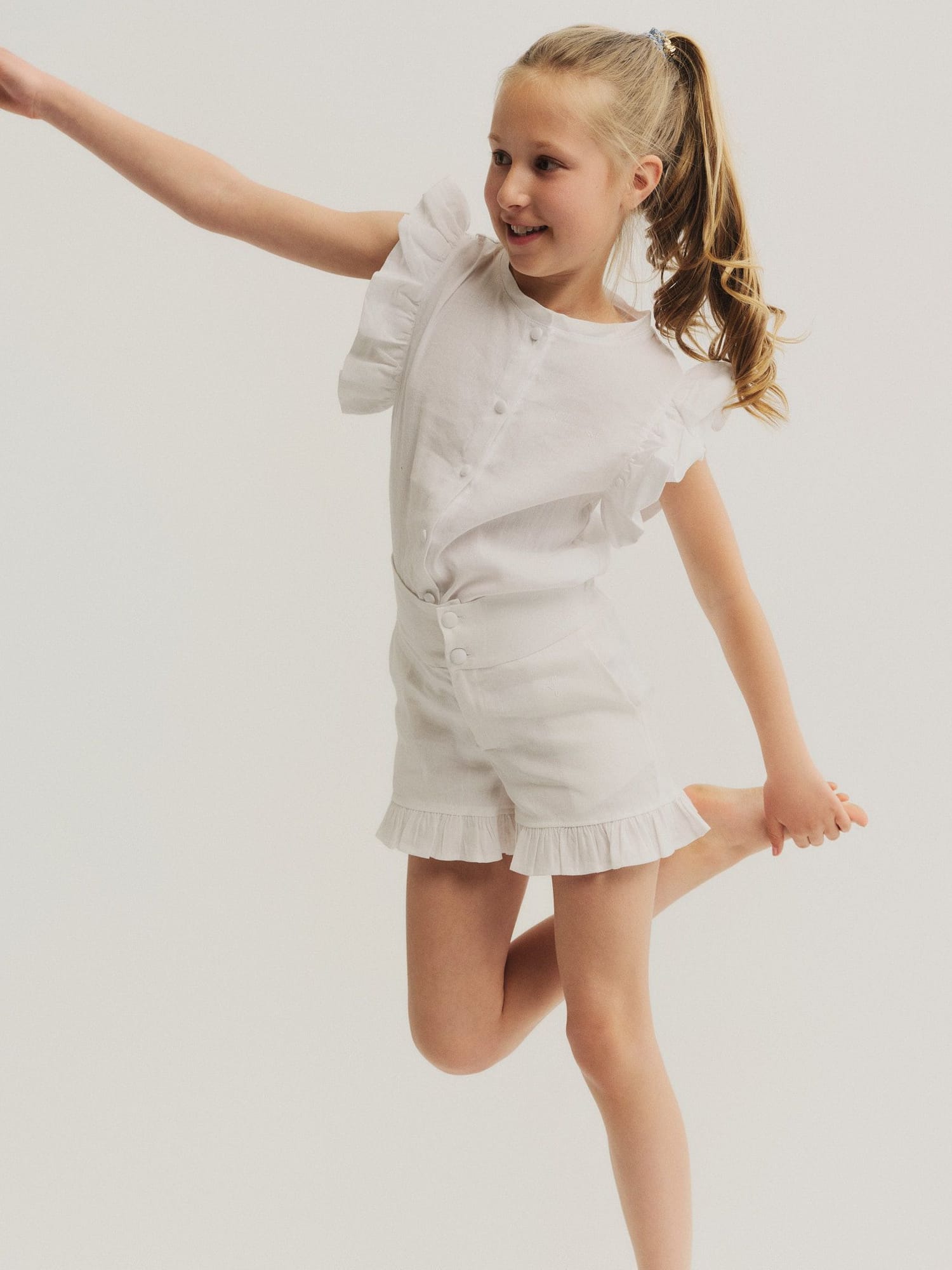 KIDS Paula Stretch Linen Shirt