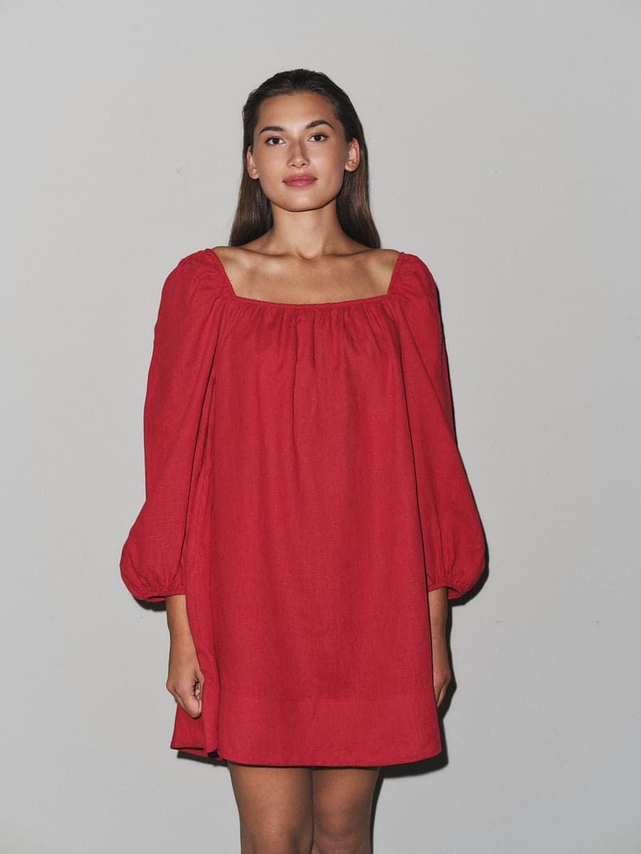 Alma Linen Dress