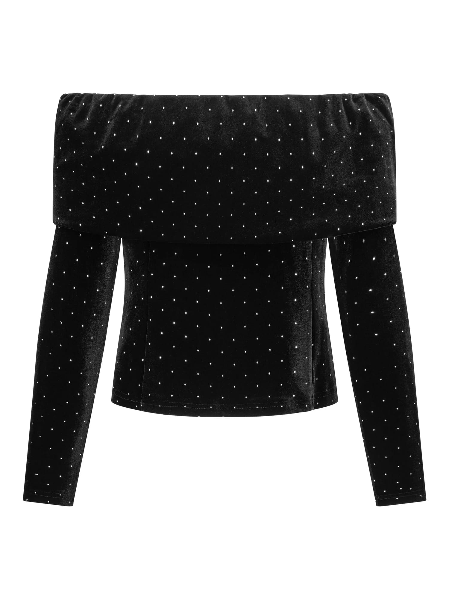 Tale stud velour top