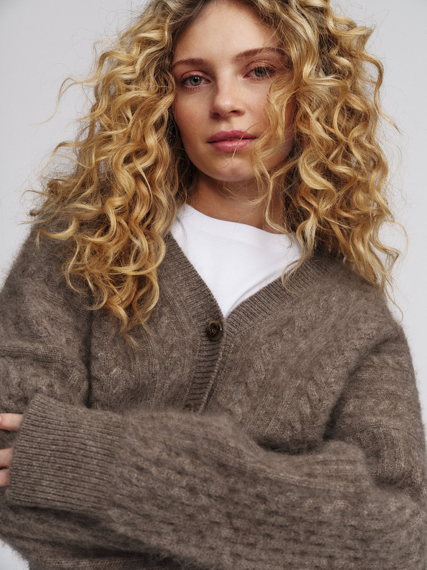 Jenna Brushed Cardigan
