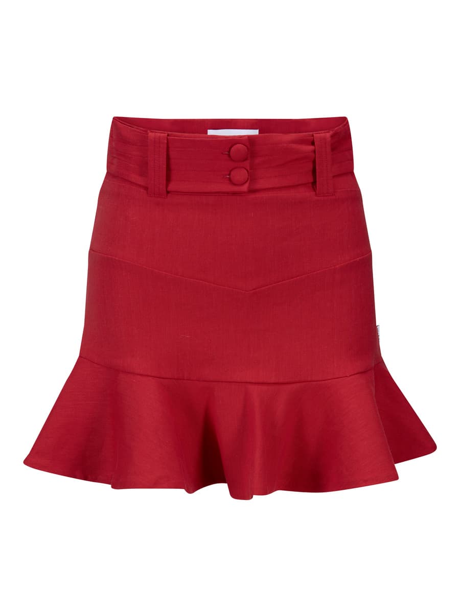 Natalia Stretch Linen Skirt