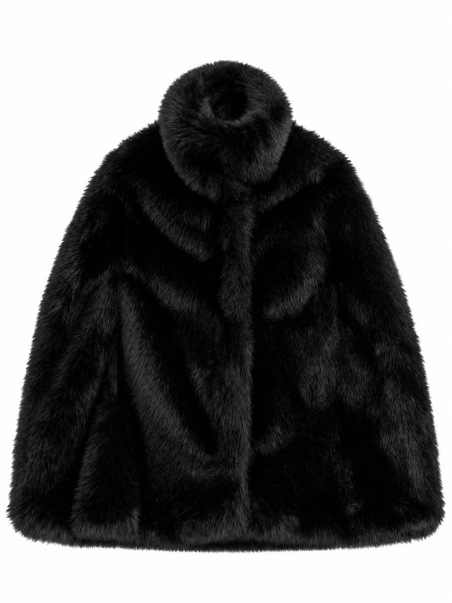 Mira Fake Fur Cape